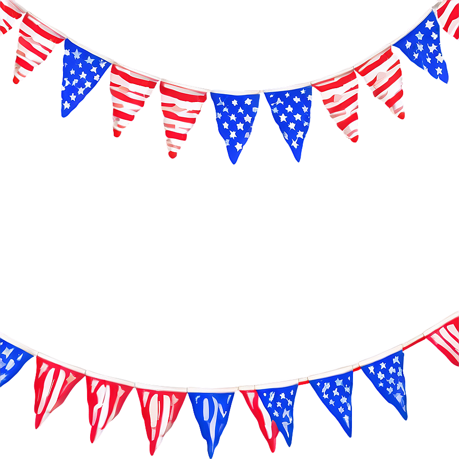 American Flag Bunting Png Pjw45 PNG