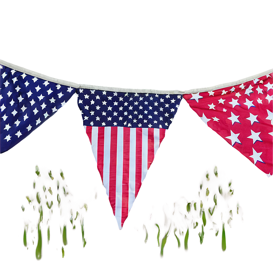 American Flag Bunting Png Rbo48 PNG