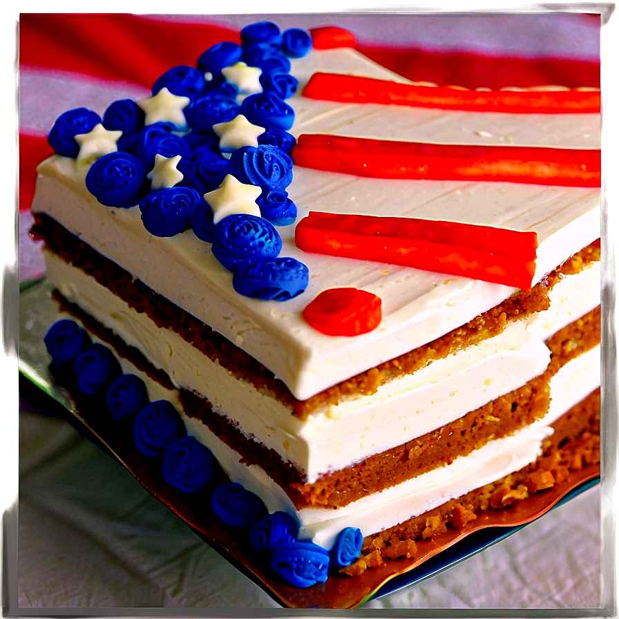 Download American Flag Cake 4th Of July Png 1 | Wallpapers.com