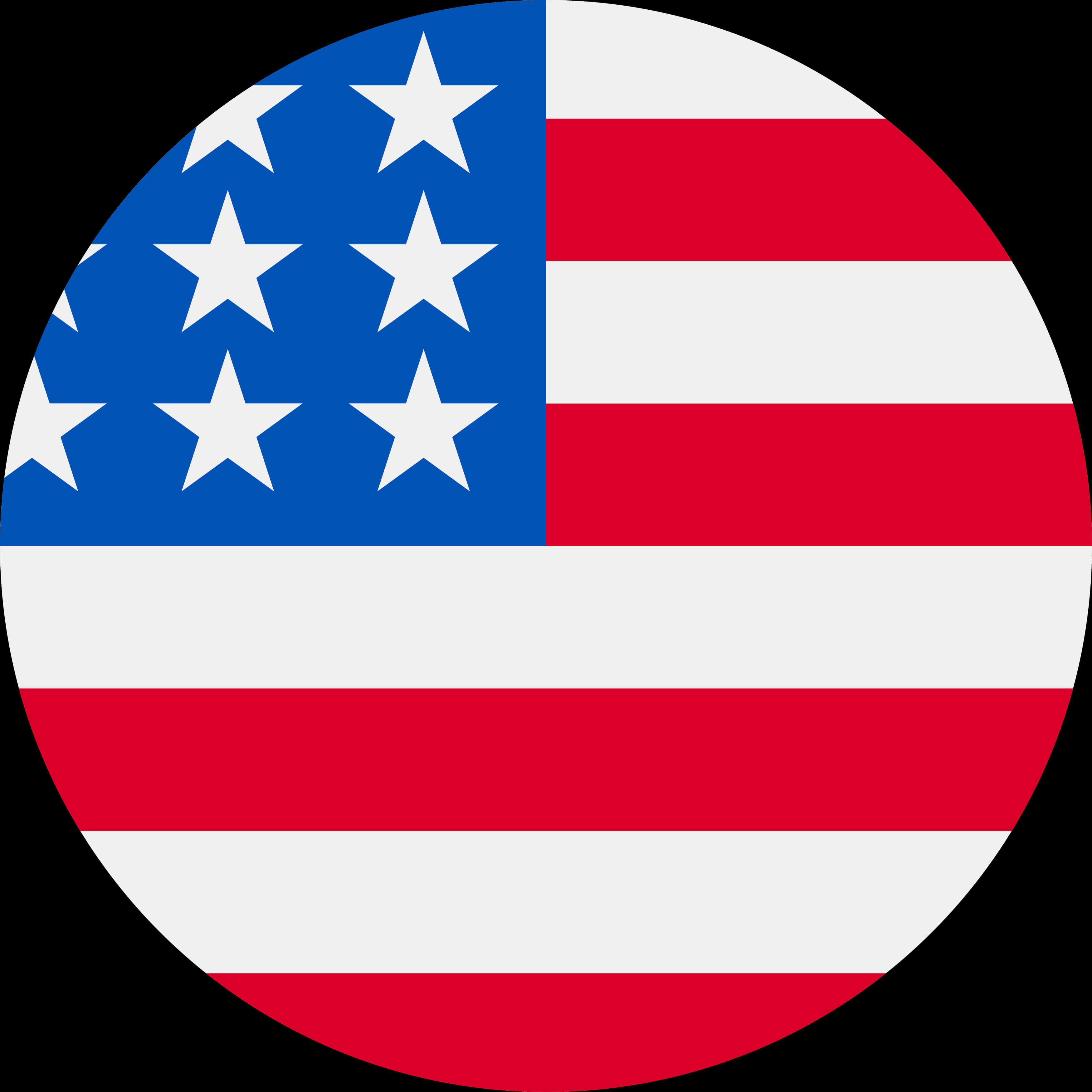 American Flag Circle Graphic PNG