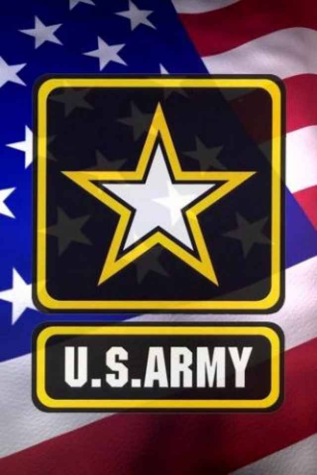 Amerikanske Flag Cool iPhone Army Logo Wallpaper