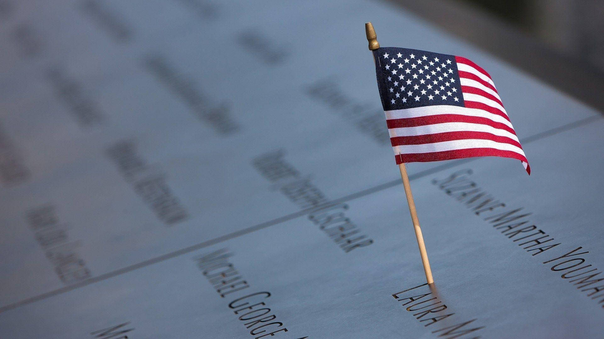 American Flag Hd On Memorial Background