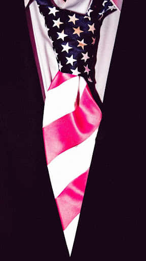 American Flag Inspired Necktie Wallpaper