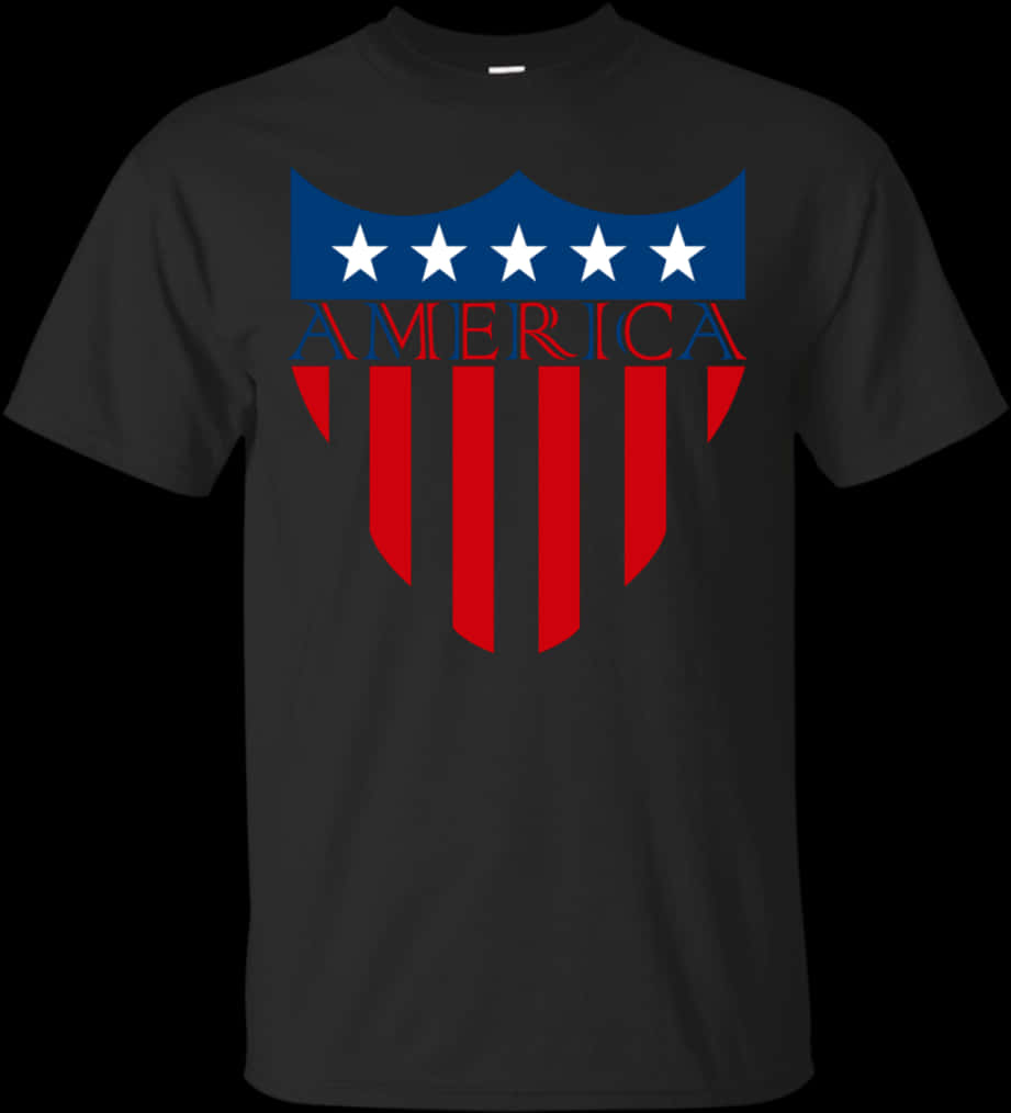 American Flag Inspired T Shirt Design PNG