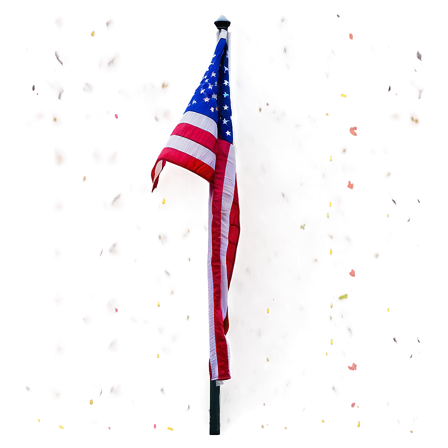 American Flag On Pole With Sunburst Background Png Oah PNG