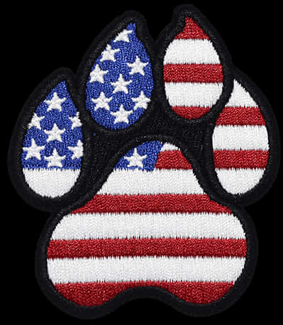 American Flag Paw Patch PNG