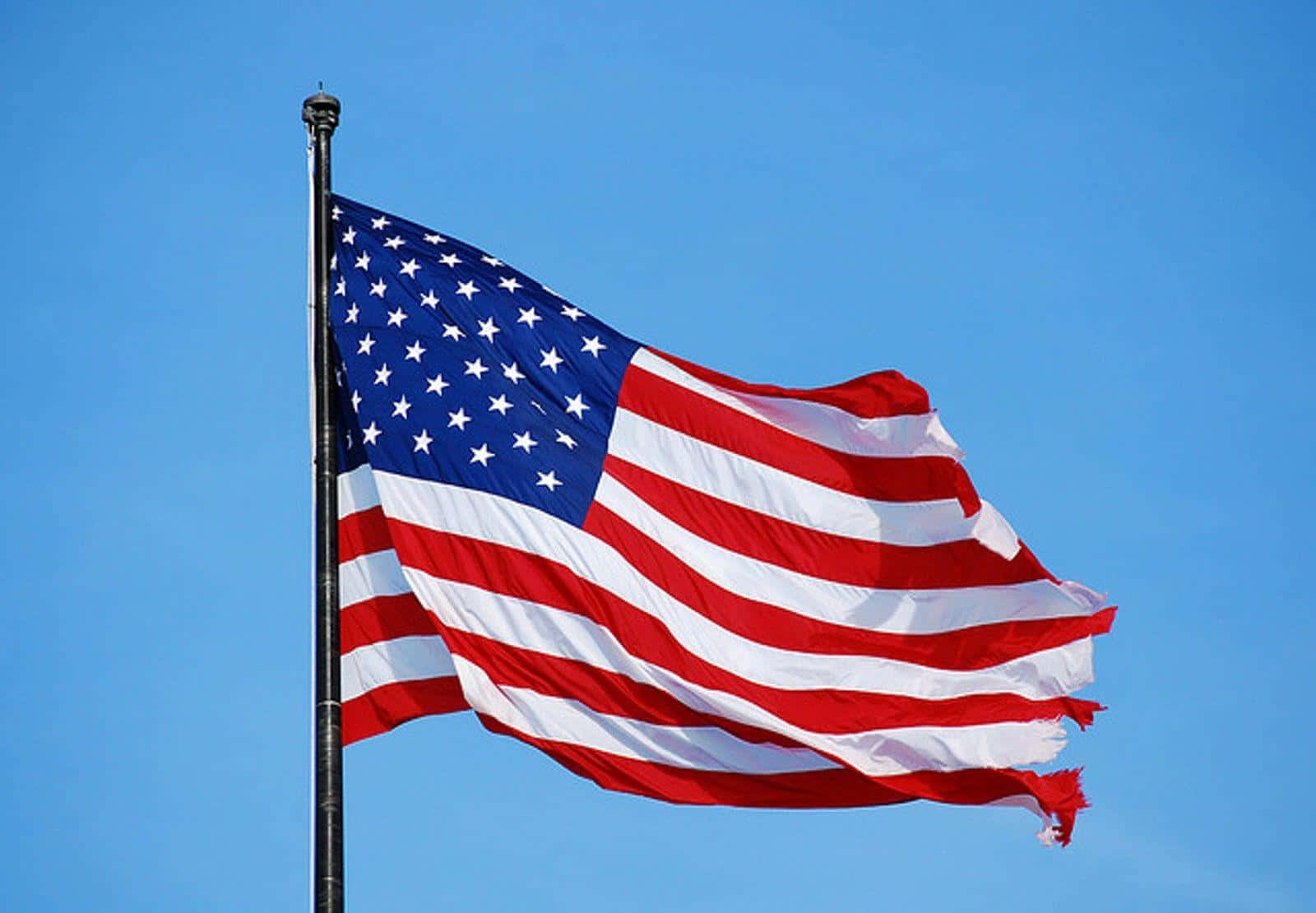 Dasrot, Weiß Und Blau Der Amerikanischen Flagge