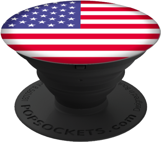 American Flag Pop Socket Design PNG