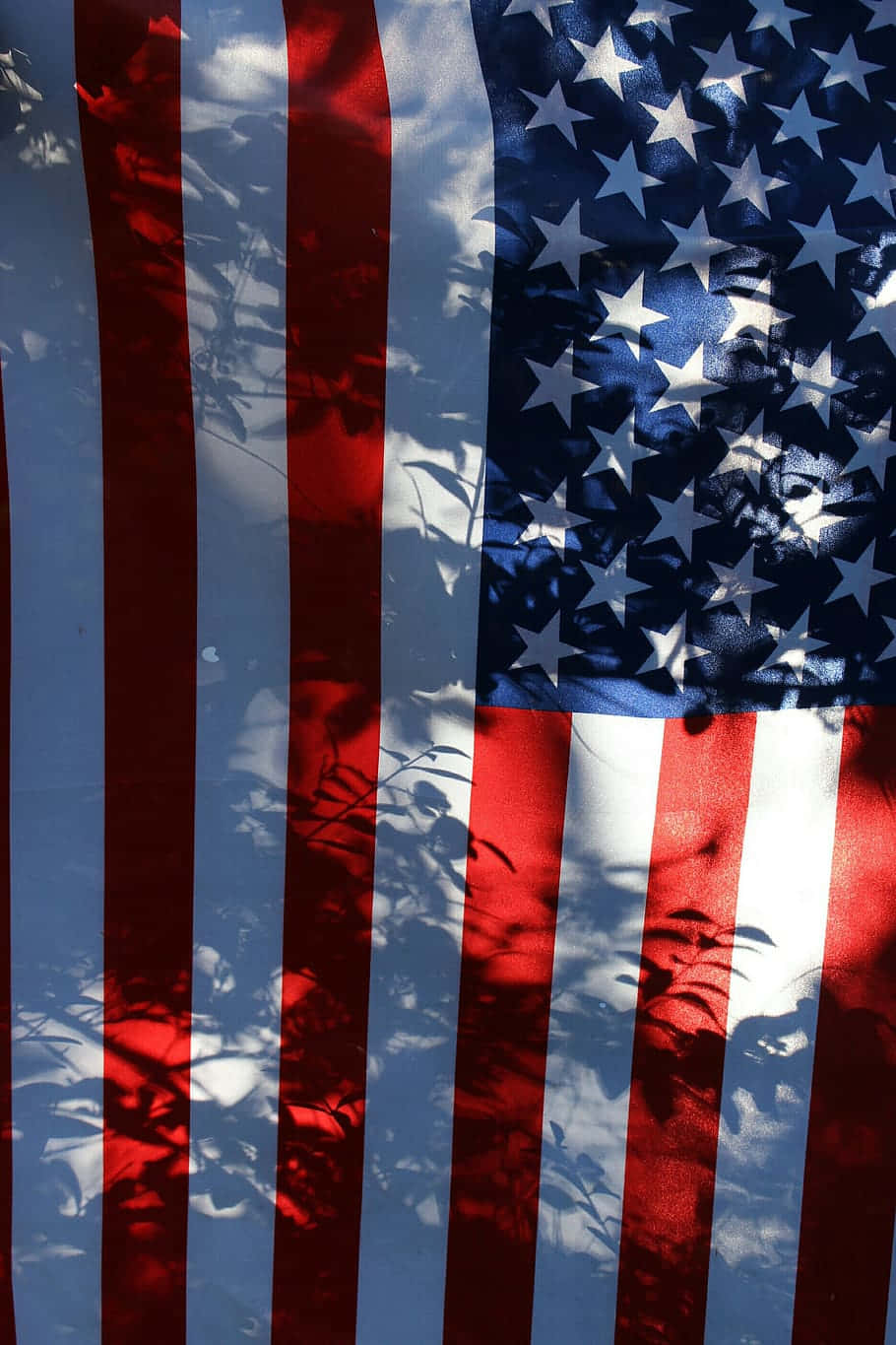 American Flag Shadows Wallpaper