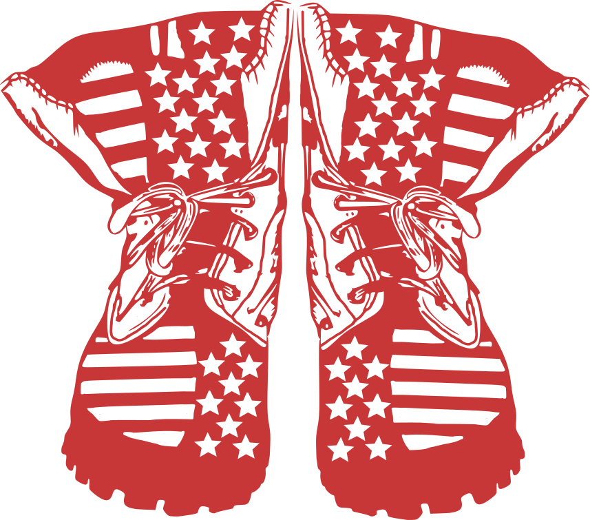 American Flag Sneakers Graphic PNG