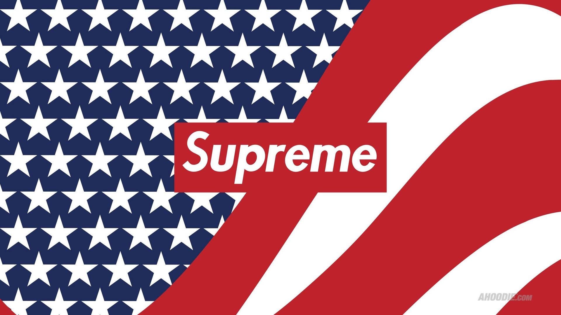 American Flag Supreme Laptop Picture
