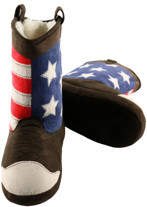 American Flag Theme Cowboy Boots PNG