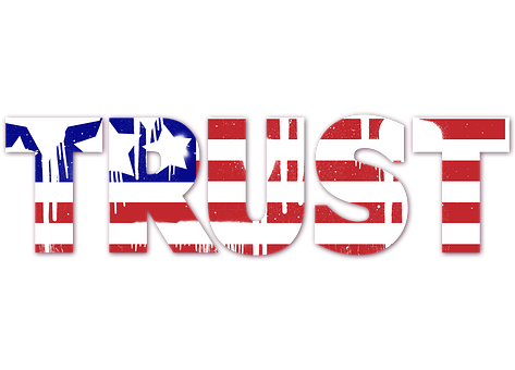 American Flag Trust Graphic PNG