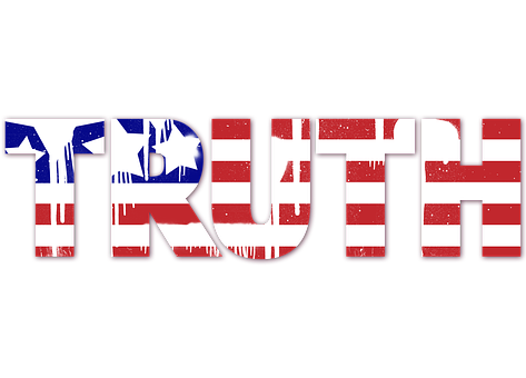 American Flag Truth Graphic PNG