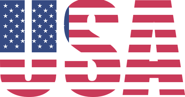 American Flag U S A Letters PNG