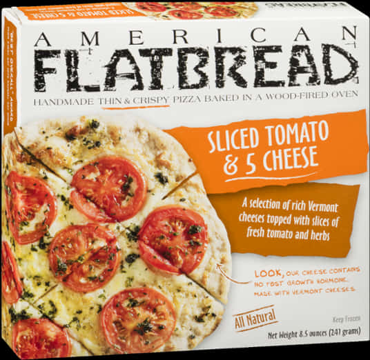 American Flatbread Tomato Cheese Pizza Box PNG