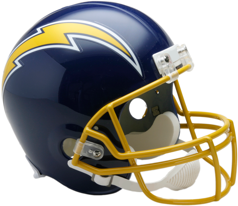 American Football Helmet Blueand Yellow PNG