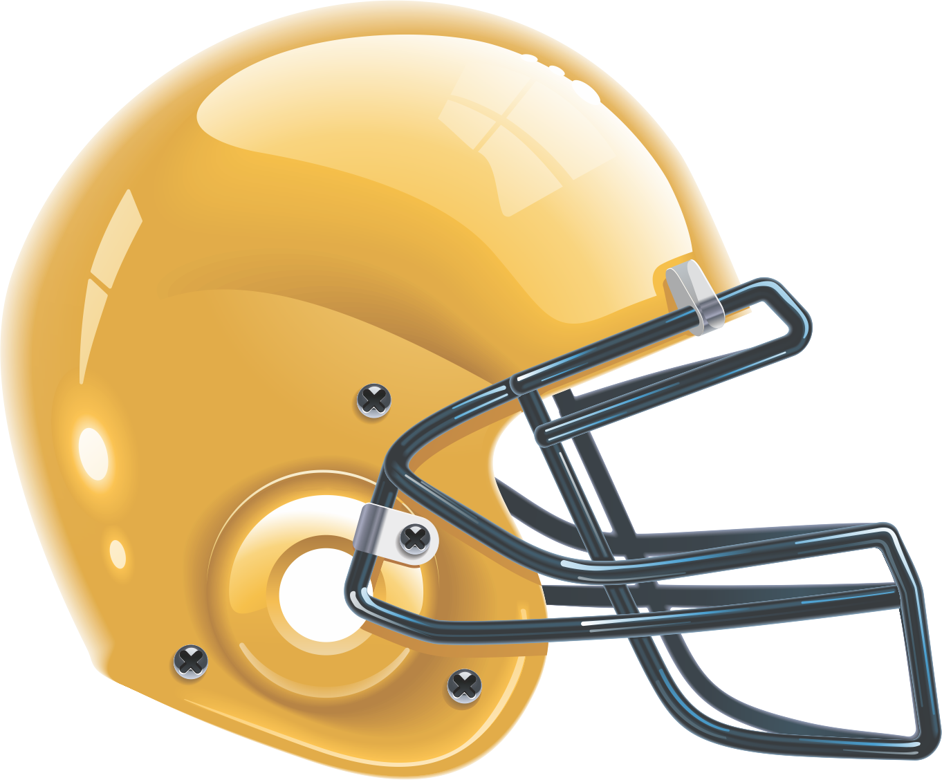 American Football Helmet Illustration PNG