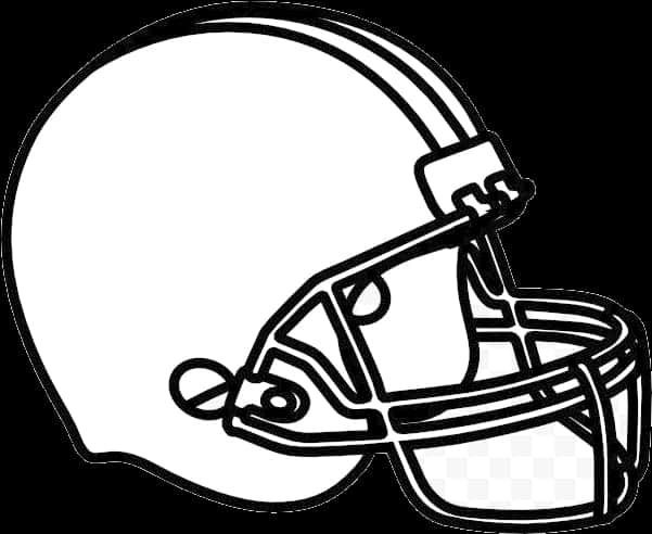 American Football Helmet Outline PNG