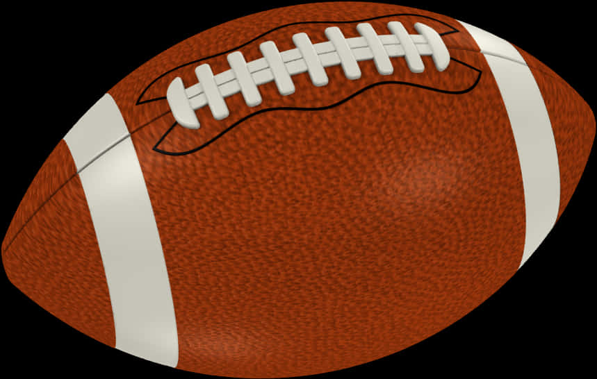 American Football Isolatedon White Background PNG