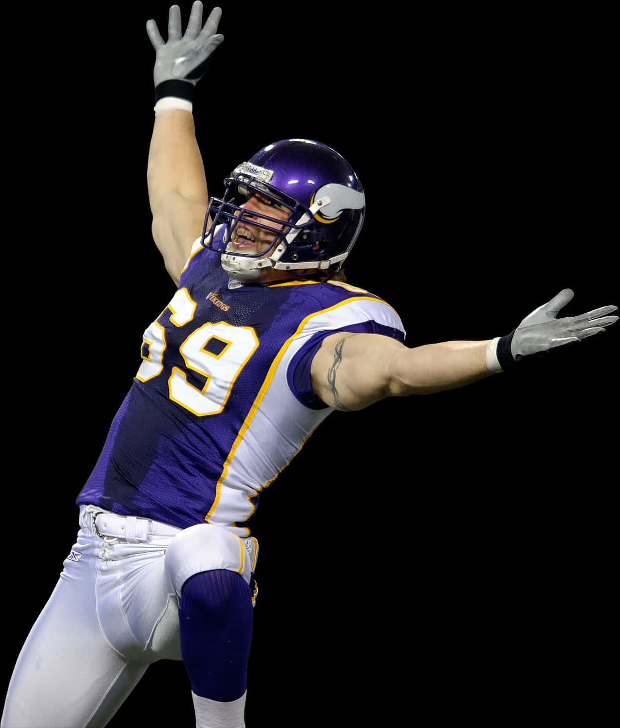 American Football Player Celebration PNG