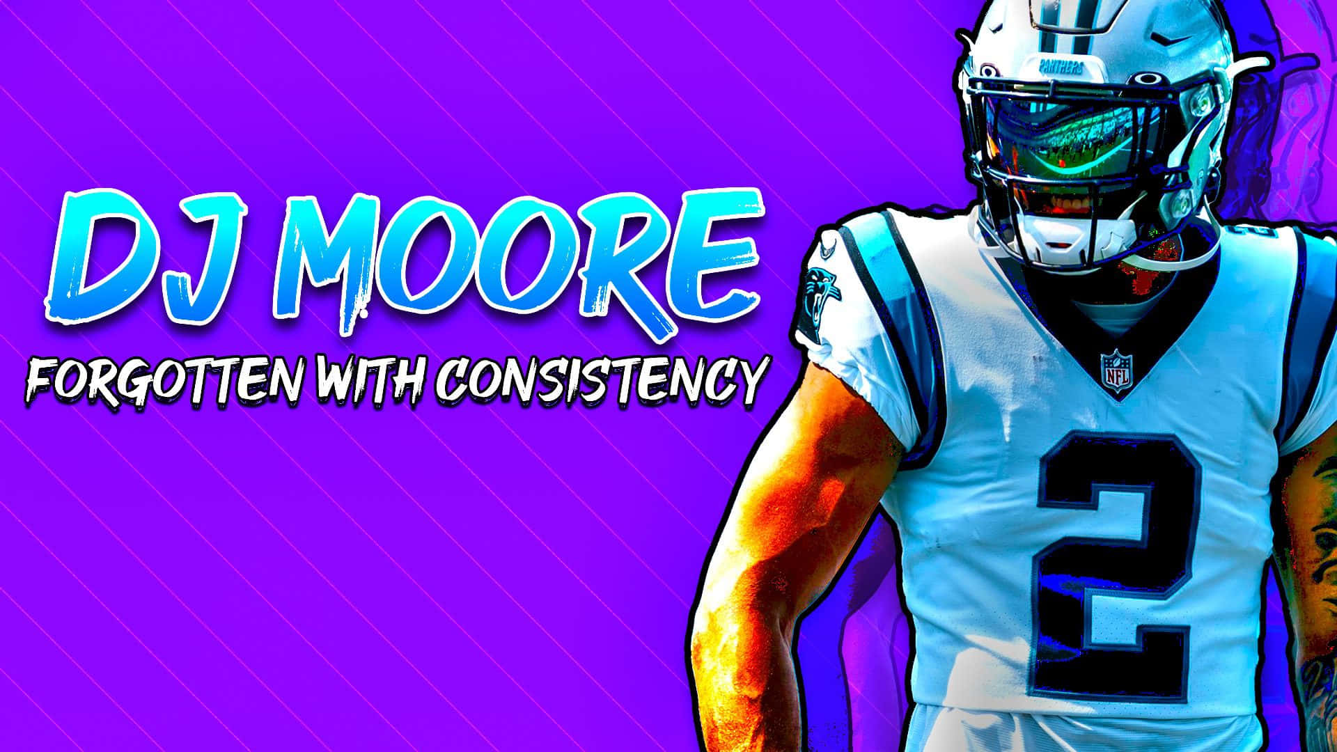 American Football Player DJ Moore Poster Wallpaper