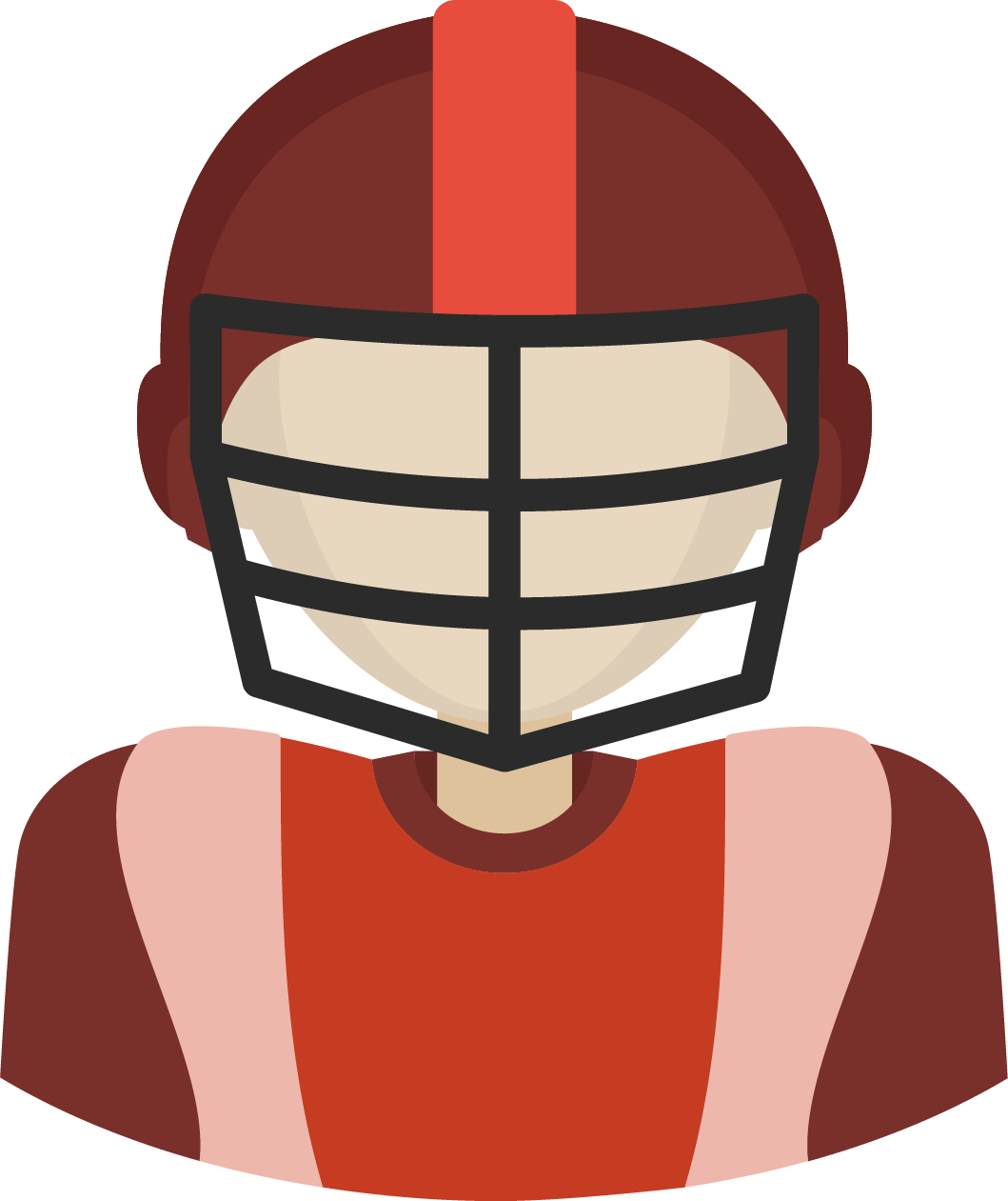 American Football Player Vector Illustration PNG