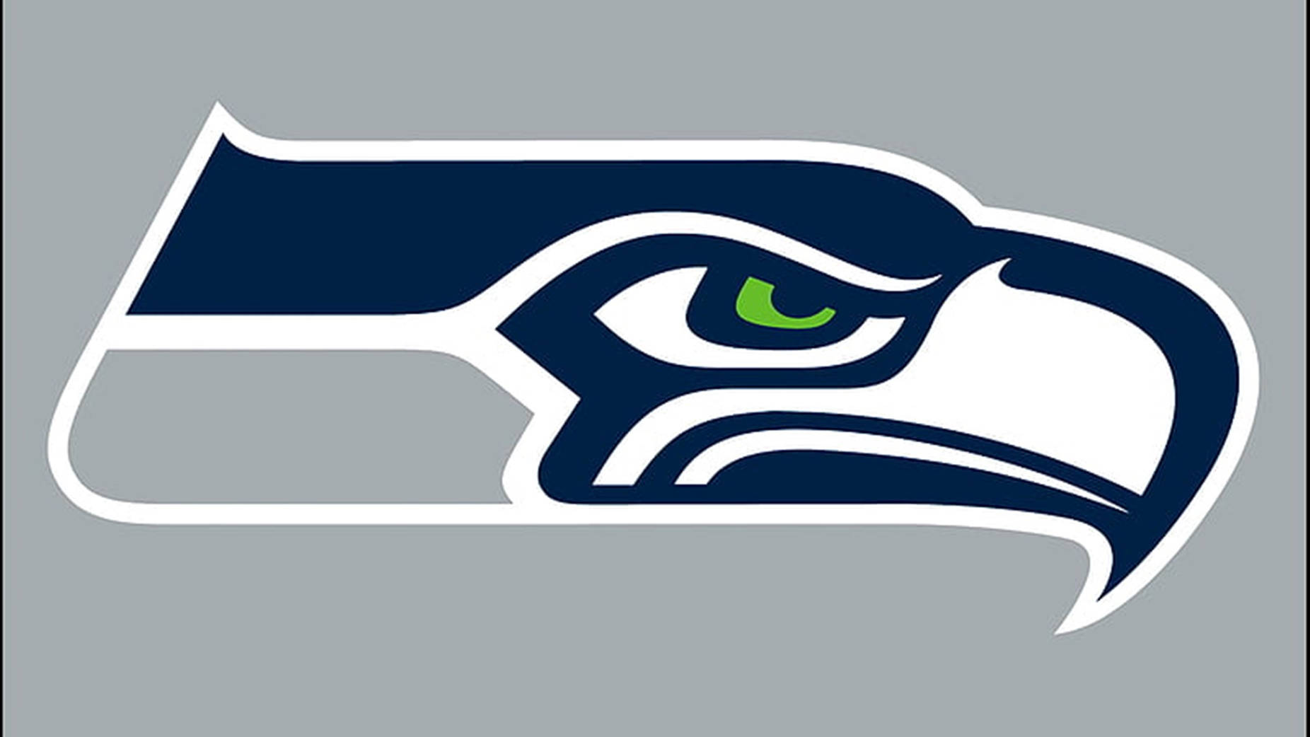 American Football Seahawks Logo On Gray Wallpaper