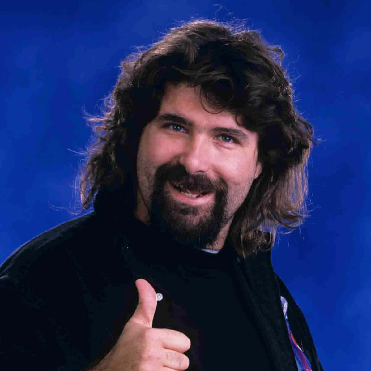 American Former Wrestler Mick Foley Thumbs Up Portrait Wallpaper