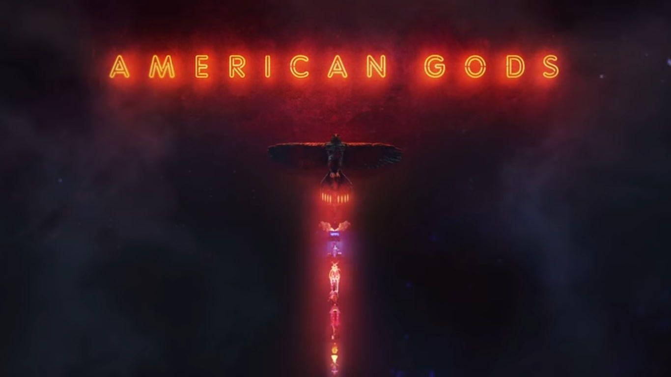 American Gods Neon Background