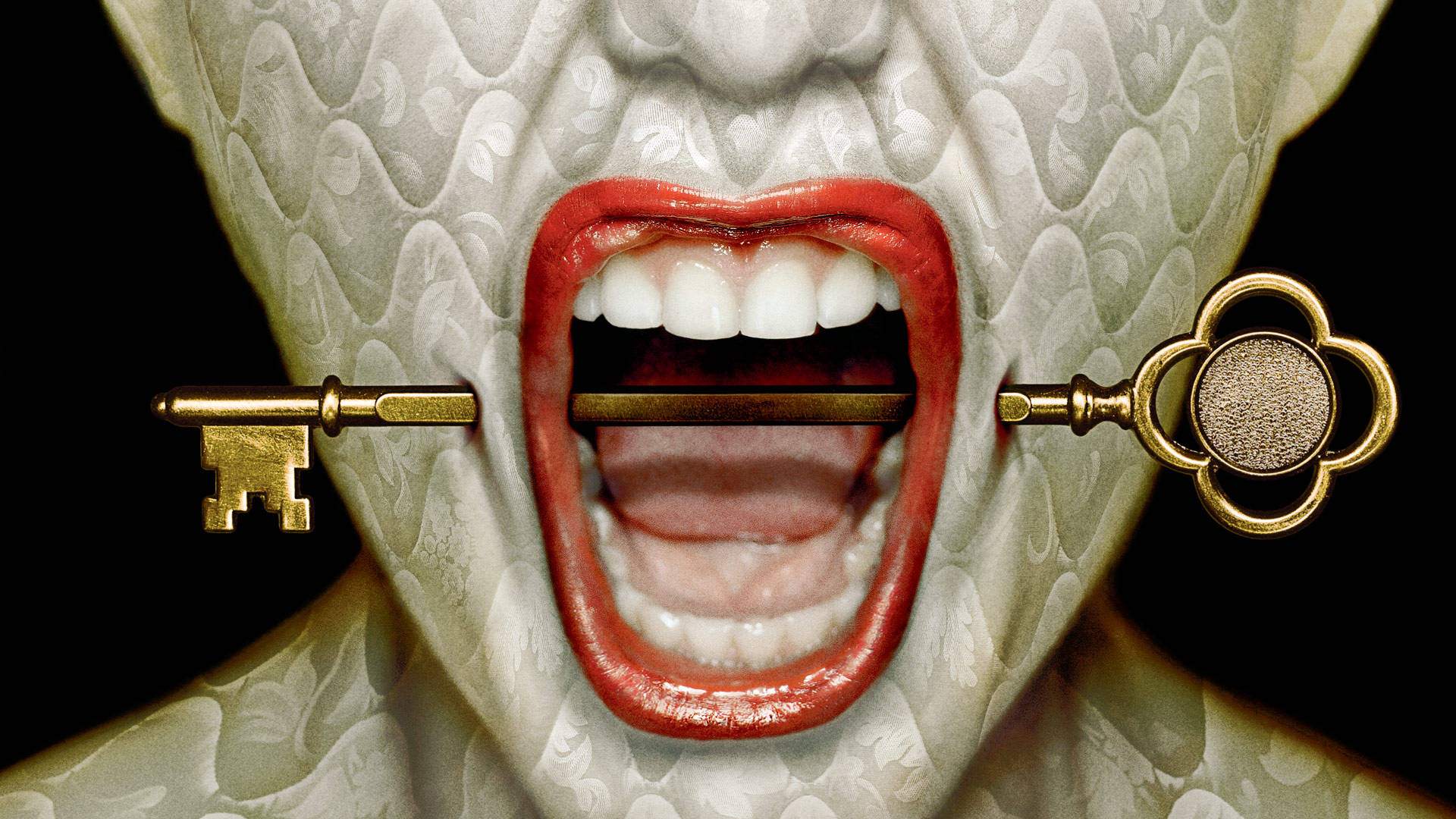 American Horror Story Key On Mouth Background
