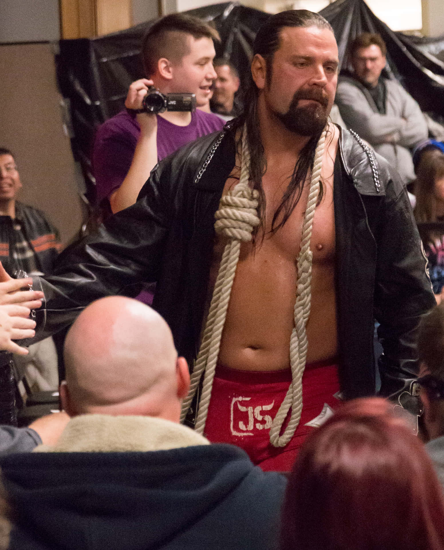 James Storm in Action During Empire State Wrestling Event Wallpaper