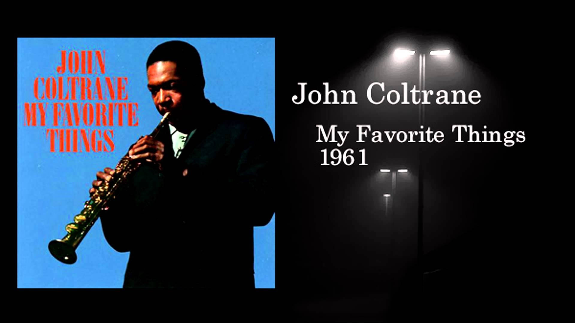 Amerikansk Jazz Musiker John Coltrane Min Yndlingsting Album Cover Wallpaper Wallpaper