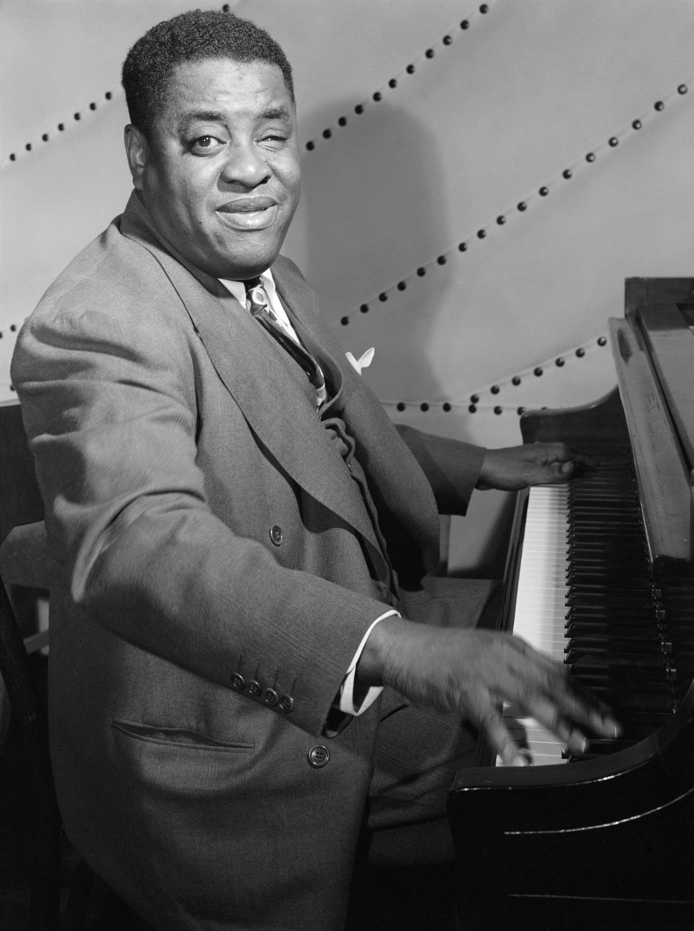 Pianistade Jazz Estadounidense Art Tatum Fotografía Vintage. Fondo de pantalla
