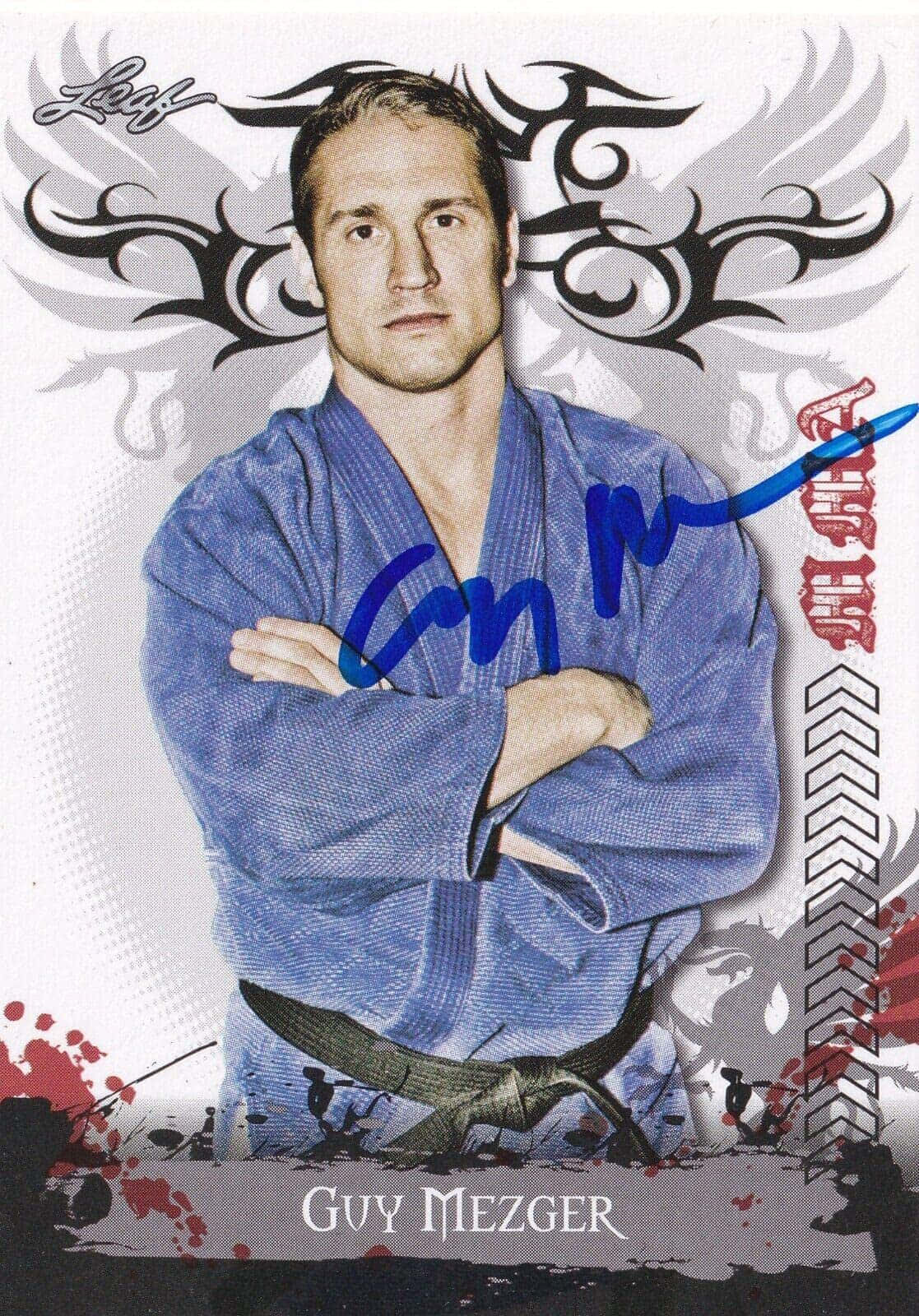 American Martial Arts Fighter Guy Mezger Illustration Wallpaper
