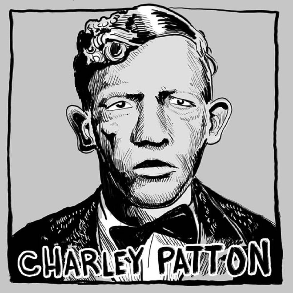 American Musician Charley Patton Artwork Wallpaper