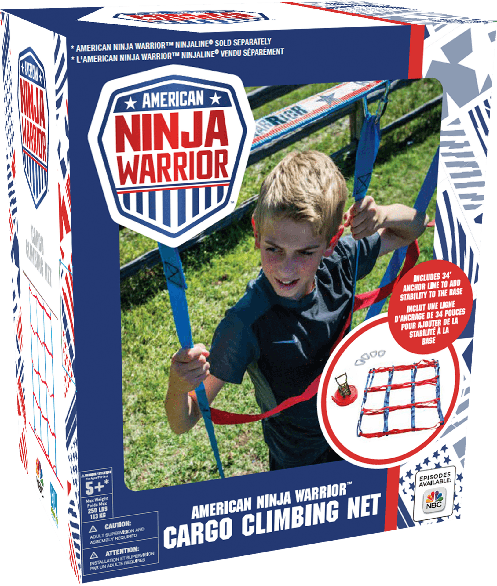 Download American Ninja Warrior Cargo Climbing Net Toy