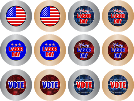 Download American Patriotic Buttons Collection | Wallpapers.com