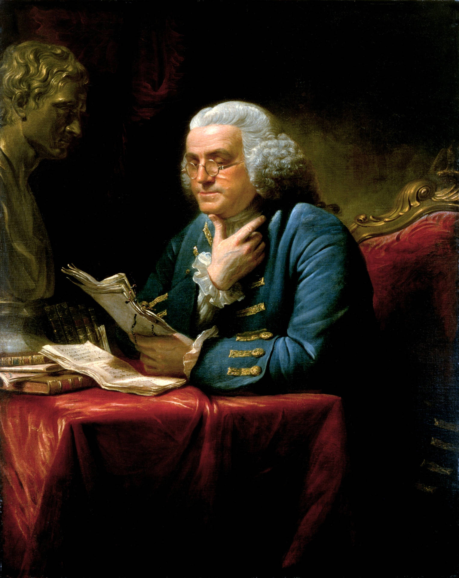 Amerikanischeruniversalgelehrter Benjamin Franklin Wallpaper