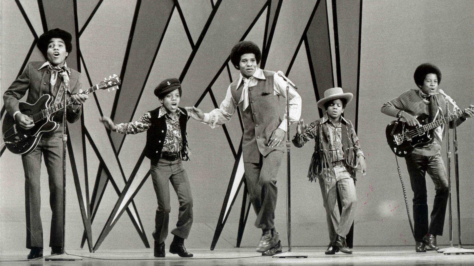 American Pop Band Jackson 5 At Ed Sullivan Show Wallpaper