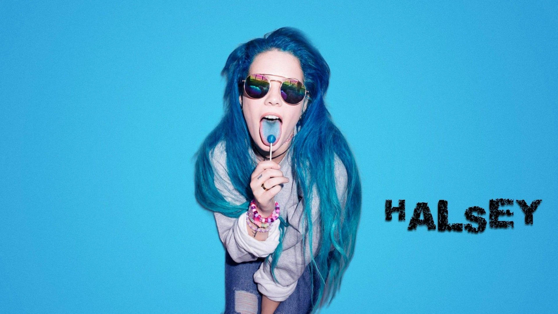 American Pop Star Halsey Background