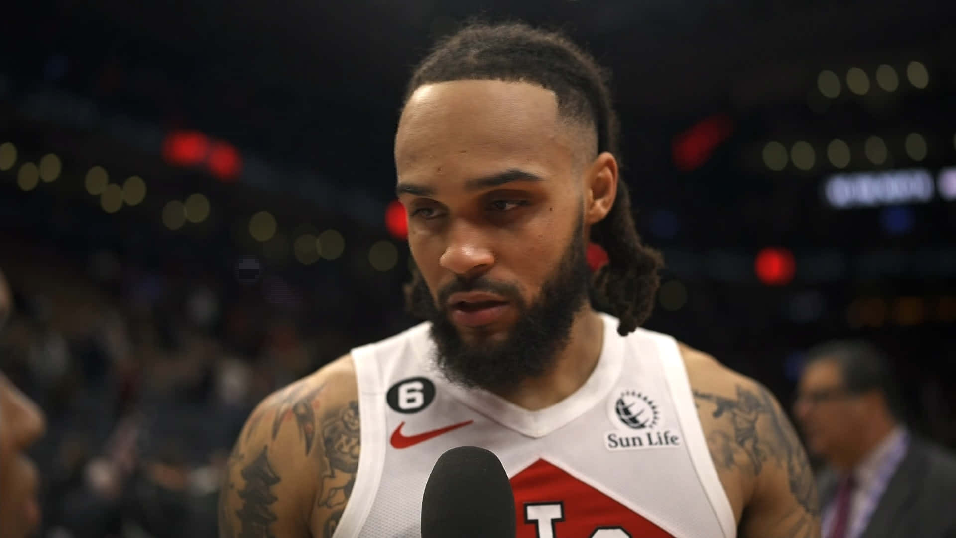 American Professional Basketball Player Gary Trent Jr Postgame Interview Wallpaper