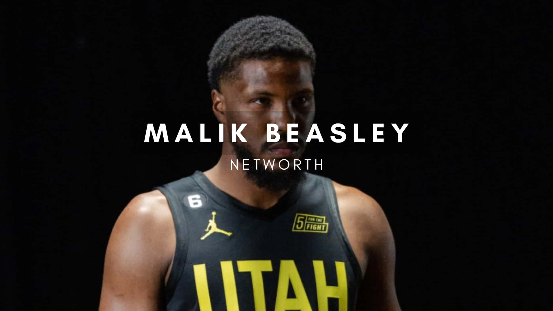 American Professional Basketball Player Malik Beasley Networth Poster Wallpaper