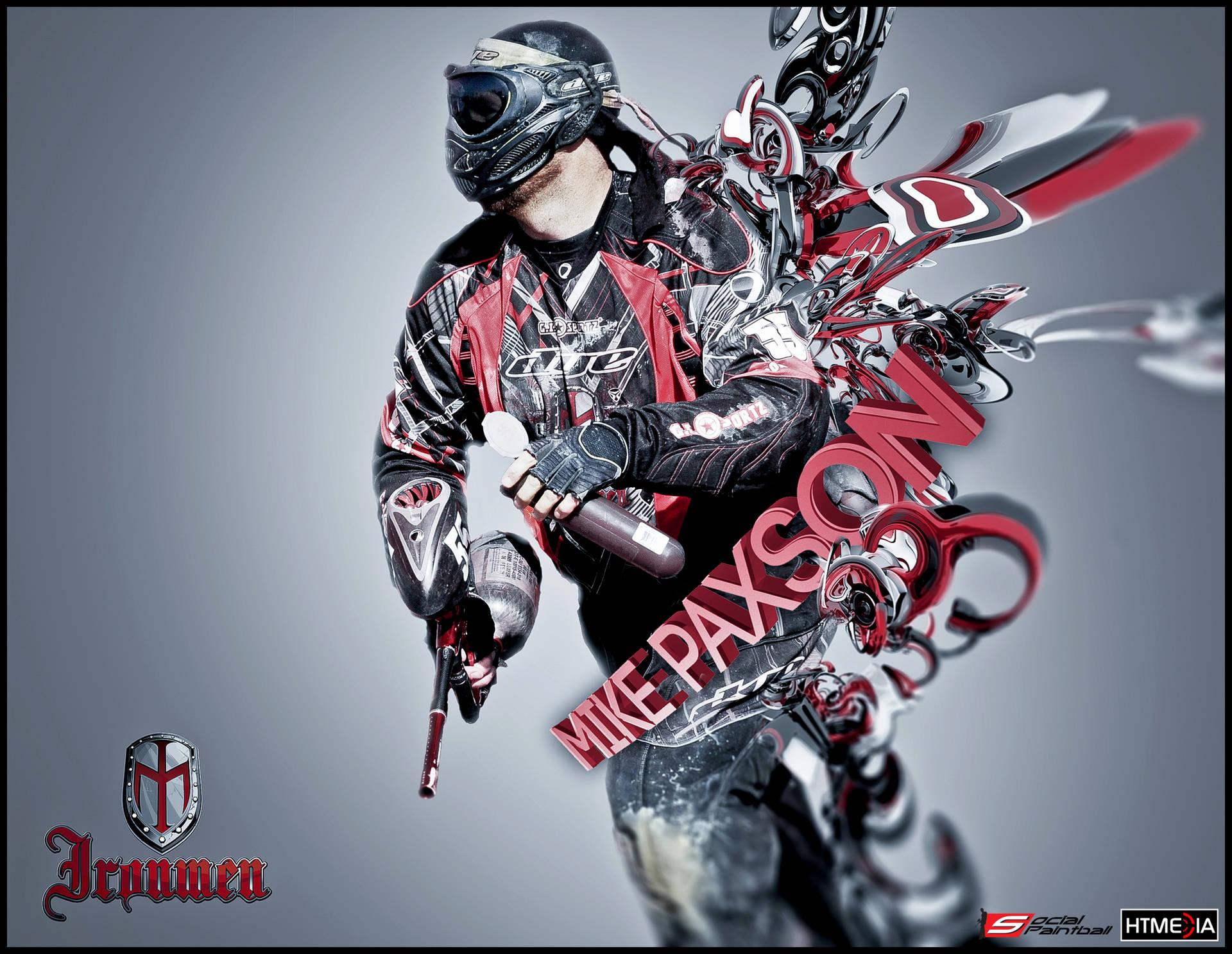 American Professional Paintball Player Mike Paxson Wallpaper