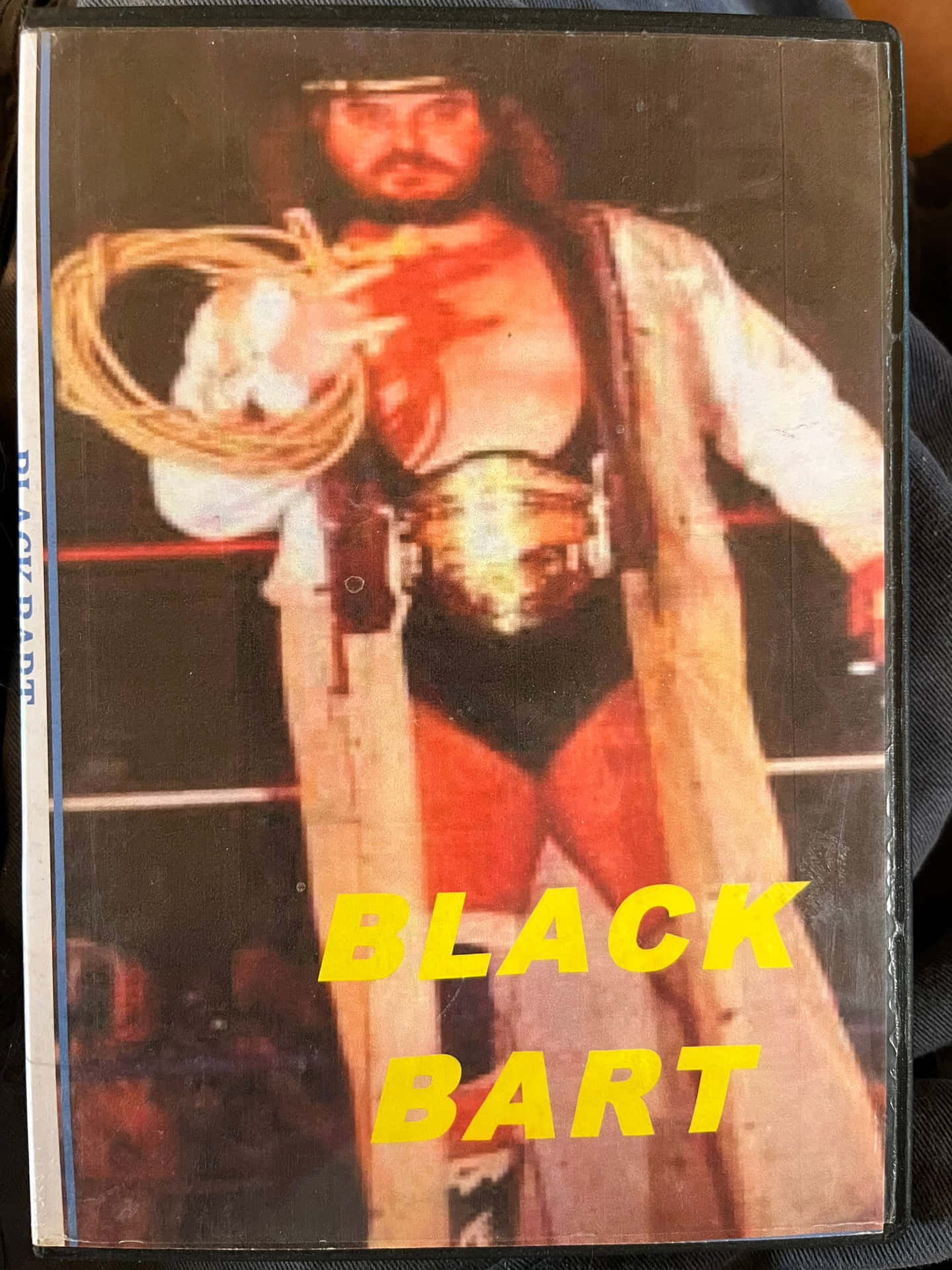 Luchadorprofesional Estadounidense Black Bart, Fotografía Antigua. Fondo de pantalla
