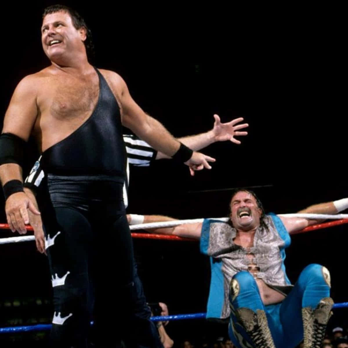 American Professional Wrestler Jake Roberts And Jerry Lawler Wallpaper