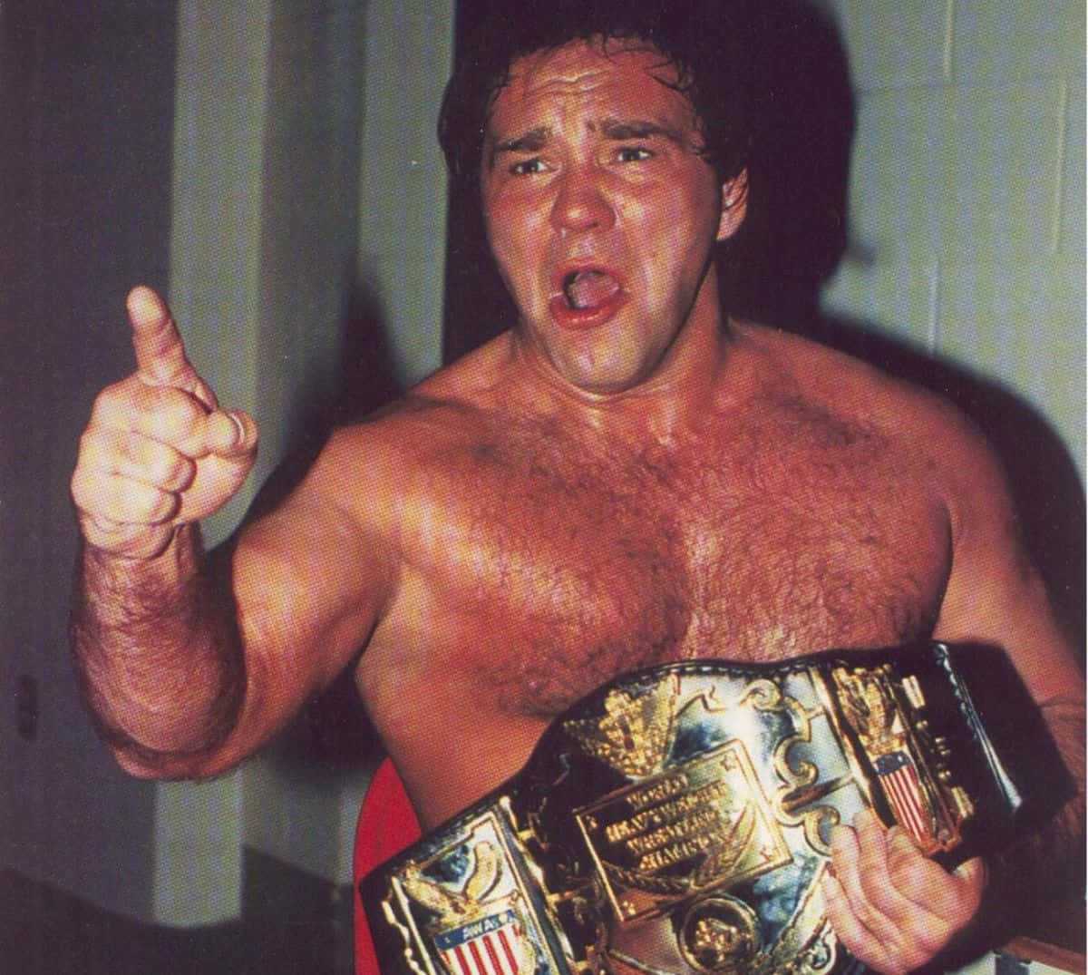 American Professional Wrestler Larry Zbyszko Championship Belt Wallpaper