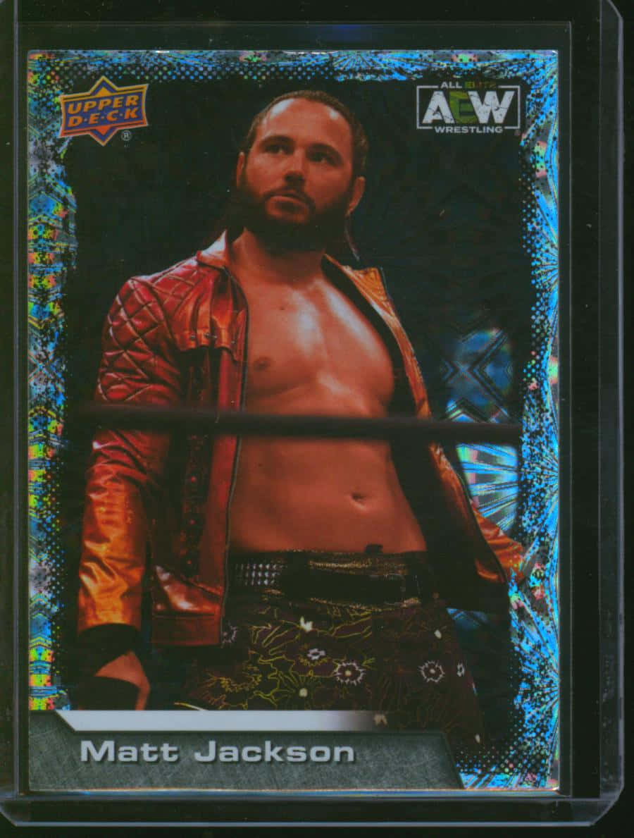American Professional Wrestler Matt Jackson Upper Deck Collector Card Background