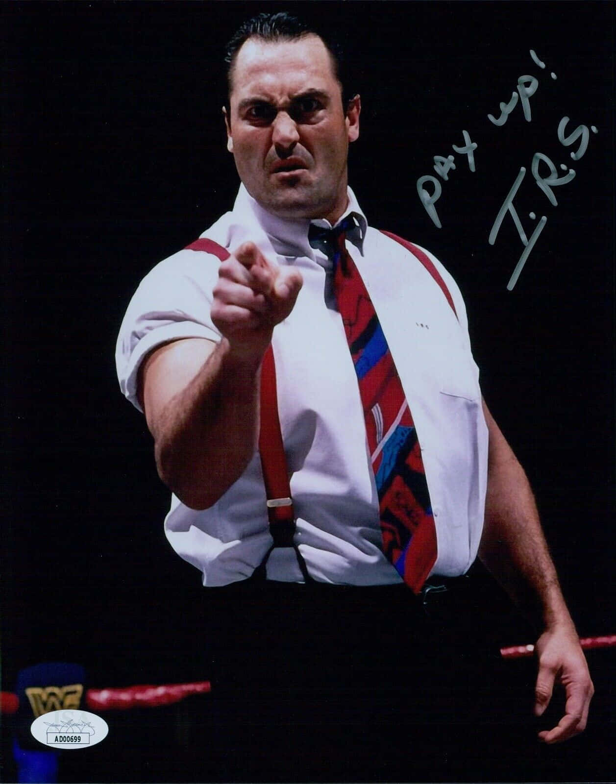 Amerikansk professionel wrestler Mike Rotunda autografportræt Wallpaper