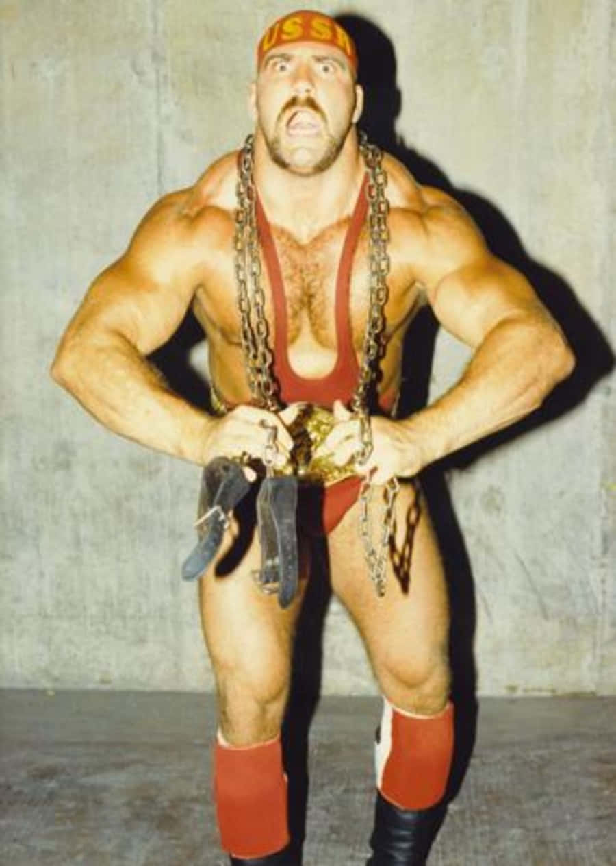 American professional wrestler, Nikita Koloff in action. Wallpaper
